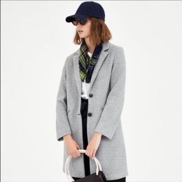 Zara Gray Outerwear Coat XS - Picture 3 of 11